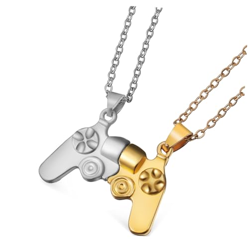 VANZACK 1 Juego Collar de Elegante con Diseño de Controlador de Videojuegos Joyería Simbólica para Novios y Novias para y