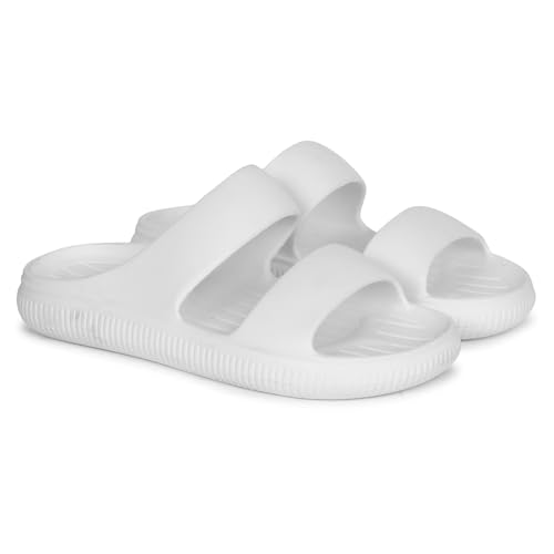 Image of Aqualite Men's Slides Slippers | Slip-On Comfort Flipflop Flat Base, Anti-Skid Sole & Lightweight | Casual Home & Outdoor Sandal for Men