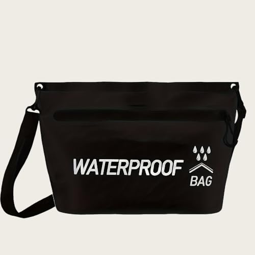 Dry Bag impermeable con cremallera, correa ajustable para el hombro, capacidad de 1.32 galones para viaje y flotación
