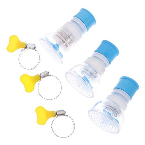 3 Piezas Ahorrador de agua giratorio grifo de filtros de agua grifo de cocina cabezal de filtros de agua del grifo escurridor platos purificador de agua limpiador de agua Blue DOITOOL