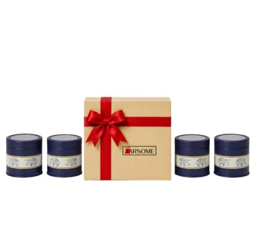 Image of Mandala Collection Airtight Kitchen Container Set| 450ML- Set of 4| Food Grade Metal Jars for Spices, Seeds, Green Tea & Dry Storage| Vacuum Lid, Rust Resistant| Blue Elephant Canisters
