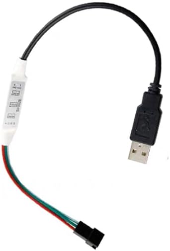 5V 2812 SK6812 Symphony Ambient Light Color-Changing Lights Angel Eye LED Full-Color Marquee Running Water Light Round Light Ring 3-Key Symphony Controller