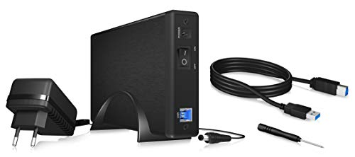 Caja externa para disco duro 3.5 pulgadas ICY BOX negra miniatura 4