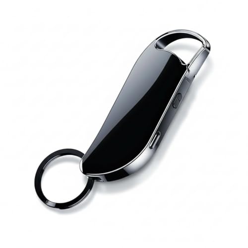 Gravador de voz de 32 GB, chaveiro digital ativado por áudio, para reuniões, palestras, negociações de negócios, preto