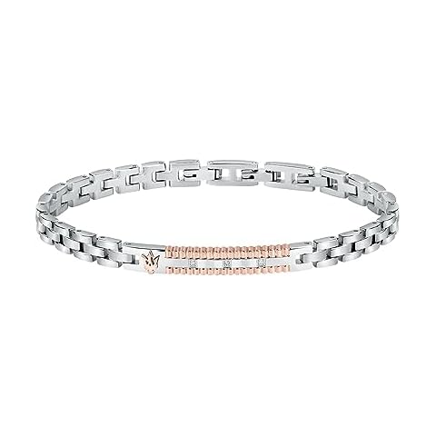 Maserati Men's Rose Gold Bracelet with Diamonds Cover