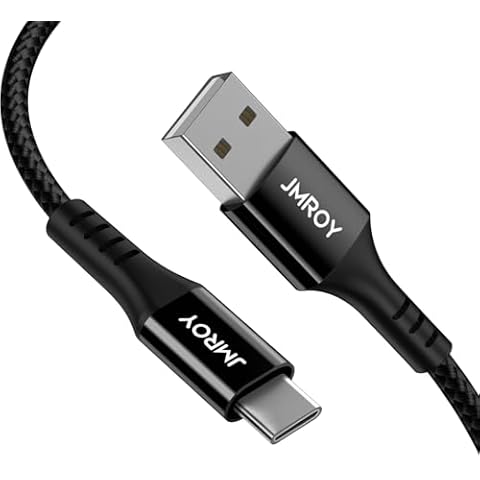 JMROY 2M Nylon Braided USB C Cable Cover
