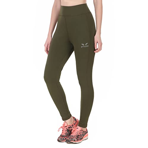 Image of Premium Jegging Ankle Length Women High Waisted Solid Stretchable Workout
