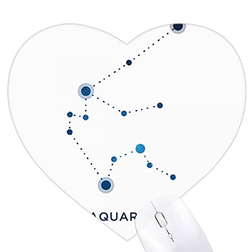 Tapis de souris Verseau en cœur exprimez votre identité astrologique
