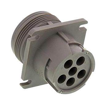 Deutsch - TE CONNECTIVITY - HD10-6-96P - Circular Connector, HD10 Series, Wall Mount Receptacle, 6 Contacts