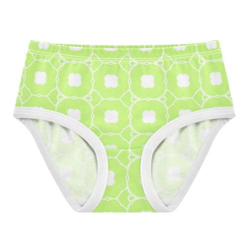 Green Square Grid Toddler Girls's Underwear 2T 2300889
