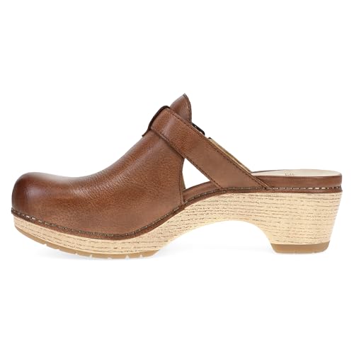 Image of Dansko Leandra Women's Clog with Cushioned Footbed - Slip-On Shoe with Breathable Suede Socklining, Rubber Outsole