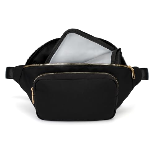 Image of Casluhim Small Diaper Bag with Portable Changing Pad, Crossbody Pack with Wipes Pocket, Women Fanny Pack Waist Bag for Travel, Stroller Diaper Bag (Medium)