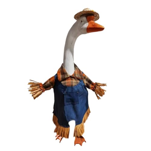 Maodom Juego de disfraz de escultura de animales de porche, estatua de animales, kit de ropa de calabaza de Halloween, suministros de decoración de Halloween para patio, porche, jardín, césped