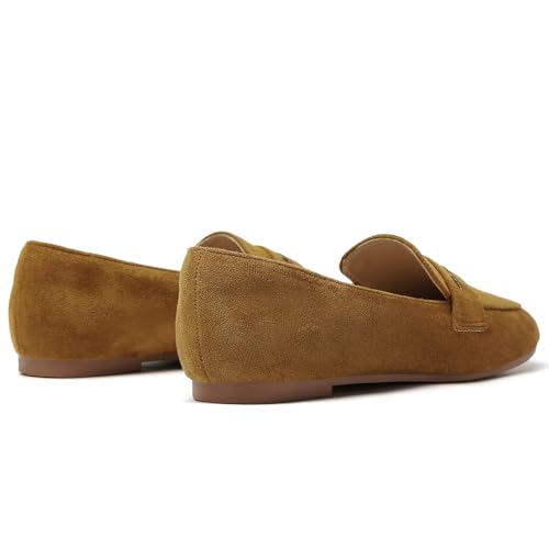 Image of Tilocow Women's Loafers Penny Loafers for Women Comfortable Round Toe Flats Fashion Work Dressy Shoes