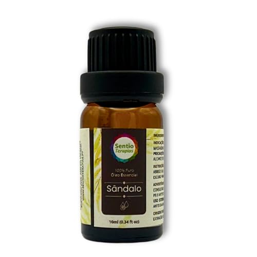 Aceite Esencial de Sándalo 100% Puro – 10 ml | Aroma Amaderado y Relajante | Origen India – Sentio Terapias