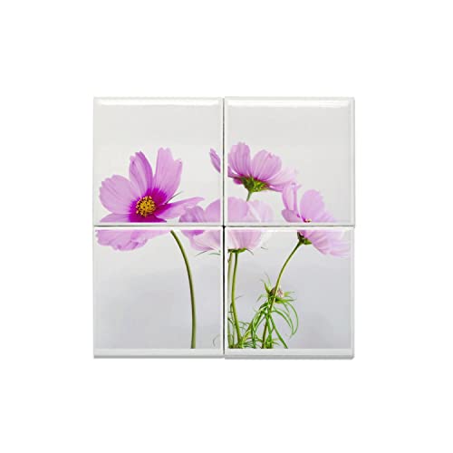 Carreaux céramique fleur roses faïence murale cuisine bain