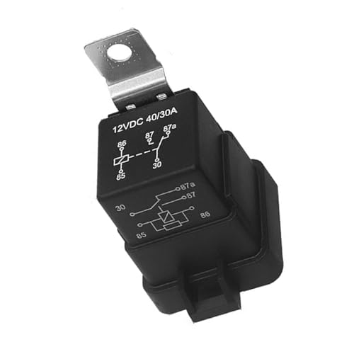 Automotive 5-Pin Relay, 12V/24V 40A, Waterproof Sealed Housing, Enhanced Performance Materials, Extreme Conditions