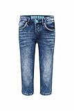  SOCCX Damen Capri Jeans LY:LI mit Taschen-Stitchings