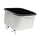 West Bend Deep Fryer with Adjustable Temperature Control Nonstick Basket Easy-View Window and Temperature Guide, Folding Handle and Locking Cover for Easy Storage, 3-Liter, Silver