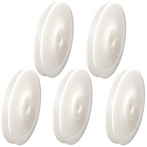 moonfarm 手芸用 スプール リール セット 選べる24サイズ 空ボビン プラスチック リボン (直径12㎝・幅1.1㎝, 5個セット)