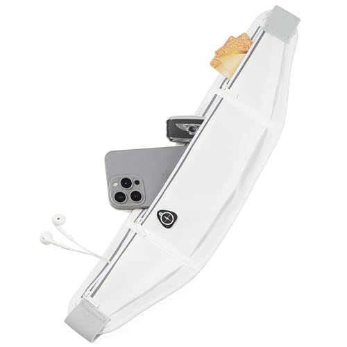Image of Running Belt Slim Fanny Pack Jogging Pouch Phone Holder Waist Pack - White