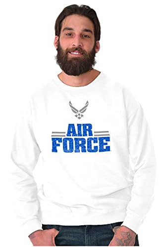 Brisco Brands US Air Force Official USAF Wings Logo Sweatshirt for Men or Women4