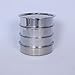 3 Pcs Lab Sieves，6 Inch Diameter Test Sifter with Tray and lid