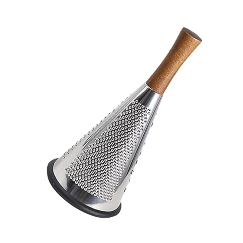 Rallador de Queso Acero Inoxidable con Mango de Madera miniatura 1
