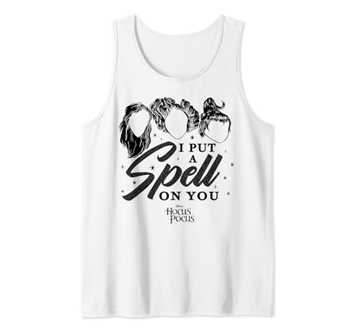 Débardeur Disney Hocus Pocus vintage imprimé avec la réplique culte I Put A Spell On You