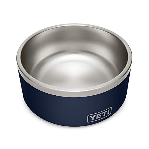 YETI Boomer 8 Stainless Steel, Non-Slip Dog Bowl, Holds 64 Ounces, Navy Duracoat,?21 cm,H_8.9 cm,W_21 cm