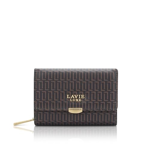 Image of Lavie Luxe Women's Lucie Emboss Medium Trifold Wallet | Gift for Women