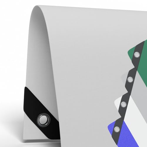 Telo di copertura multiuso 6,0 x 12 m – 260 g/m² bianco resistente ai raggi UV, impermeabile, PE/PVC, resistente agli strappi, per esterni e interni, con occhielli in alluminio