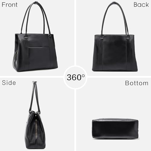 Image of LAORENTOU Women Crossbody Handbags Genuine Leather Satchel Handbags for Women Top-handle Shoulder Tote Purses