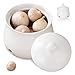 Xoeryoy Keeper all'aglio per supporto all'aglio in ceramica con fori traspirante contenitore per il banco della cucina immagine