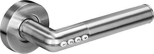 Miratic Elektronisches Türschloss Bluetooth Smart PIN- und Bluetooth 4.0 - Öffnung IP44 (Silber)