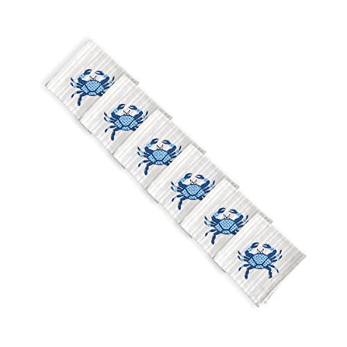 Servilletas de Tela Cuadradas Algodón Blanco Set x6 18x18 in miniatura 2