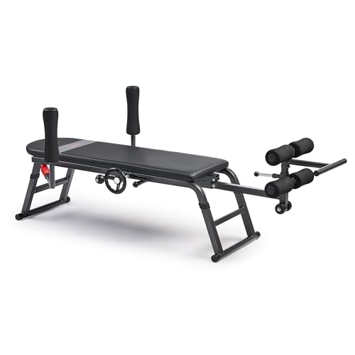 Sunny Health & Fitness Adjustable Traction Table for Back Pain Relief