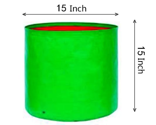 Image of Grow Bags 15 x 15 inch, Terrace Gardening, Vegetable, Fruits Planting Bags (2)