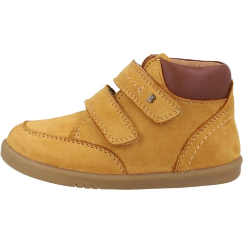 Bobux i-Walk Timber Boots Premium Nubuck Leather Oak Buff Adjustable Straps Padded Collar4