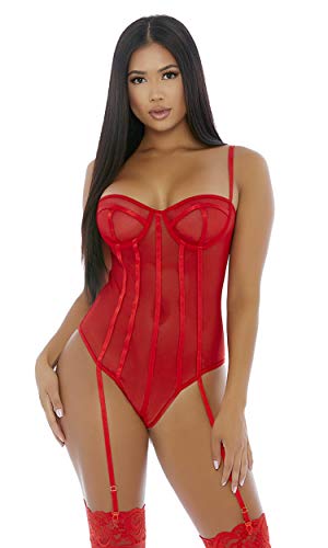 Négligé Forplay Sheer Up pour femme en dentelle fine et transparence élégante