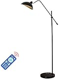 ★ Flexible y ajustable: esta lámpara de pie moderna tiene 2 botones ajustables, el botón del poste de luz se puede ajustar 360 ° después de soltarlo. La pantalla de hierro también se puede ajustar libremente. Puede ajustar el ángulo de irradiación para que se adapte a sus actividades y necesidades.