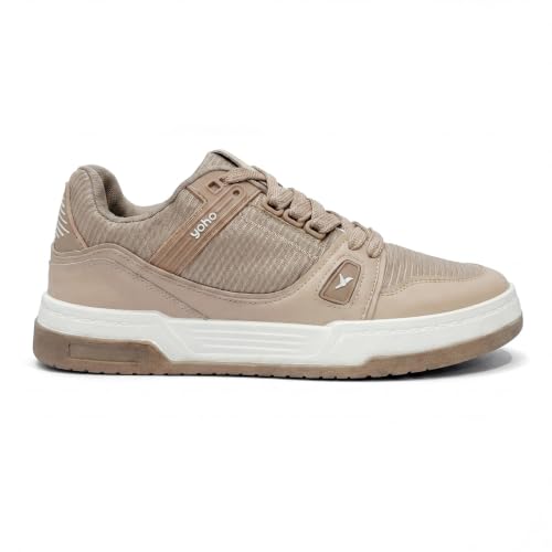 Image of YOHO Men's Sneakers Flo | Stylish & Comfortable | Low Top, Lace Up Casual Shoes for Man /Gents