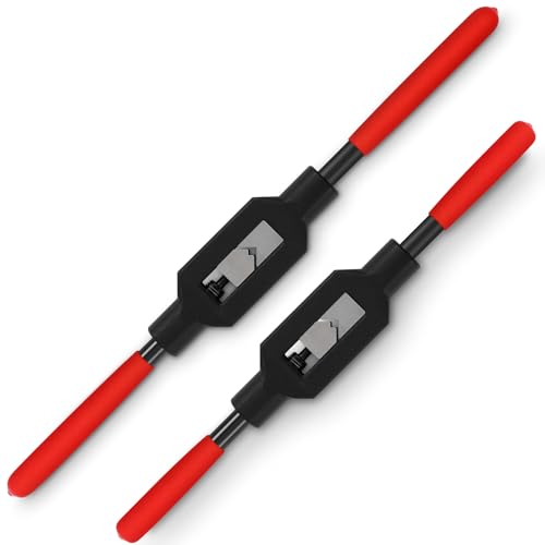 Image of WILLBOND 2 Pcs Adjustable Tap Wrench M1-M10 Ratcheting Tap Handle Tool for Reamer for Automotive Thread Repair, Pre-oiled for Protection (1 /8 inch-3 /8 inch,1 /16 inch-1 /4 inch)