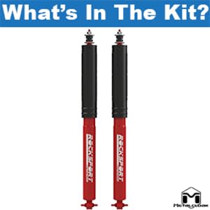 Amazon.com: MetalCloak RockSport Red Long Travel Shock, Front