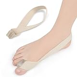 Fiorky Unisex-Hallux-Valgus-Gerät lindert Schmerzen bei großen Knochenzehen, Ballenzehen, Zuggurt, tägliches Tragen, Zehentrenner, Glätteisen, elastisch, für Fußbedarf