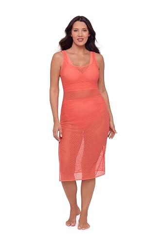 S3 Swim Women's Standard Crochet Dress with Leg...