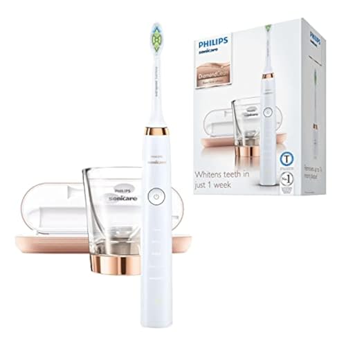 Philips Sonicare DiamondClean Elektrische Zahnbürste mit Schalltechnologie HX9312/04, rose-gold