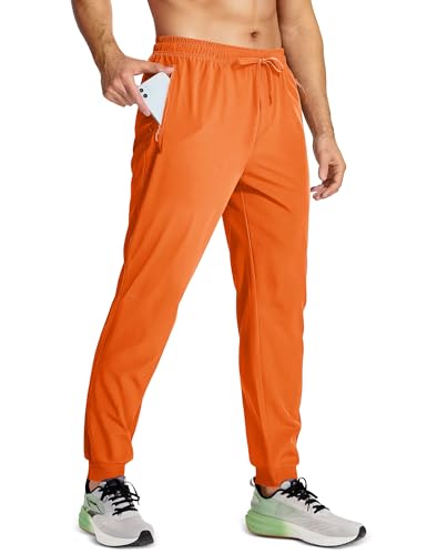 MAGCOMSEN Men's Joggers with Zipper Pockets Lightweight Hiking Sweatpants Athletic Pants for Men Running Workout Traning Gym