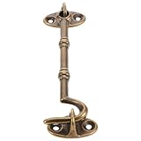 Construction robuste en laiton : le laiton garantit durabilité et offre une protection fiable contre le vent pour les fenêtres de style ancien, les ferrures de portes anciennes et les loquets de portail à crochet