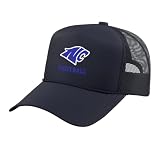 North Crowley High School Eagles Football Trucker Hat with Adjustable Mesh Back, Navy Blue